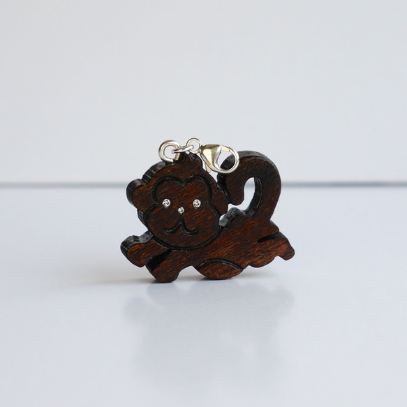 手作りの木製ペンダント猿のペンダント/カスタマイズされたペンダントギフト 3枚目の画像