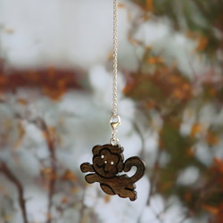 手工木製吊飾  猴子 墜子／吊飾 禮物訂製 第5張的照片