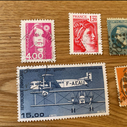 【フランス古切手】フランスの切手　６枚セット 4枚目の画像
