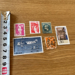 【フランス古切手】フランスの切手　６枚セット 1枚目の画像