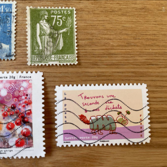 【フランス古切手】フランスの切手　６枚セット 4枚目の画像
