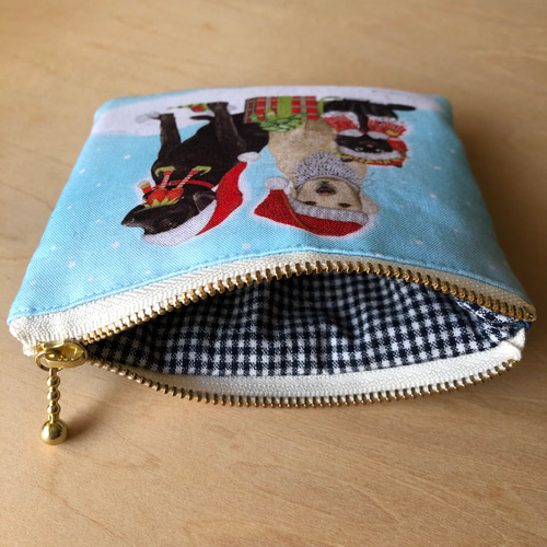 フラットポーチ♡わんこ＆にゃんこ フラットポーチ♡わんこ＆にゃんこ フラットポーチ♡にゃんこ＆わんこ