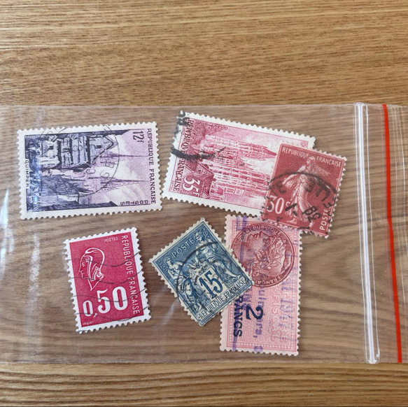 【フランス古切手】フランスの切手　６枚セット 5枚目の画像