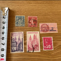 【フランス古切手】フランスの切手　６枚セット 1枚目の画像