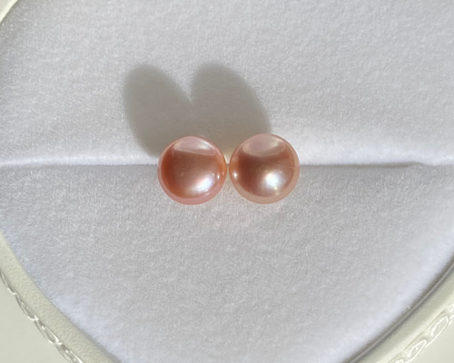 【485】パールビーズのピアス／イヤリング／ピアノ線 white_15366bb6-72bb-48b1-b23d-