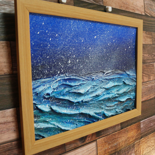 油絵 油彩 絵画 【吹雪の森】 油絵 絵画 【吹雪の海 】 絵画 HR 通販 16889921｜Creema
