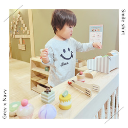 【全15色】＜名前入れ＞スマイリー半袖Tシャツ　子供～大人サイズ☆兄弟やカップルのお揃いコーデ☆かわいいプレゼントに最適 12枚目の画像