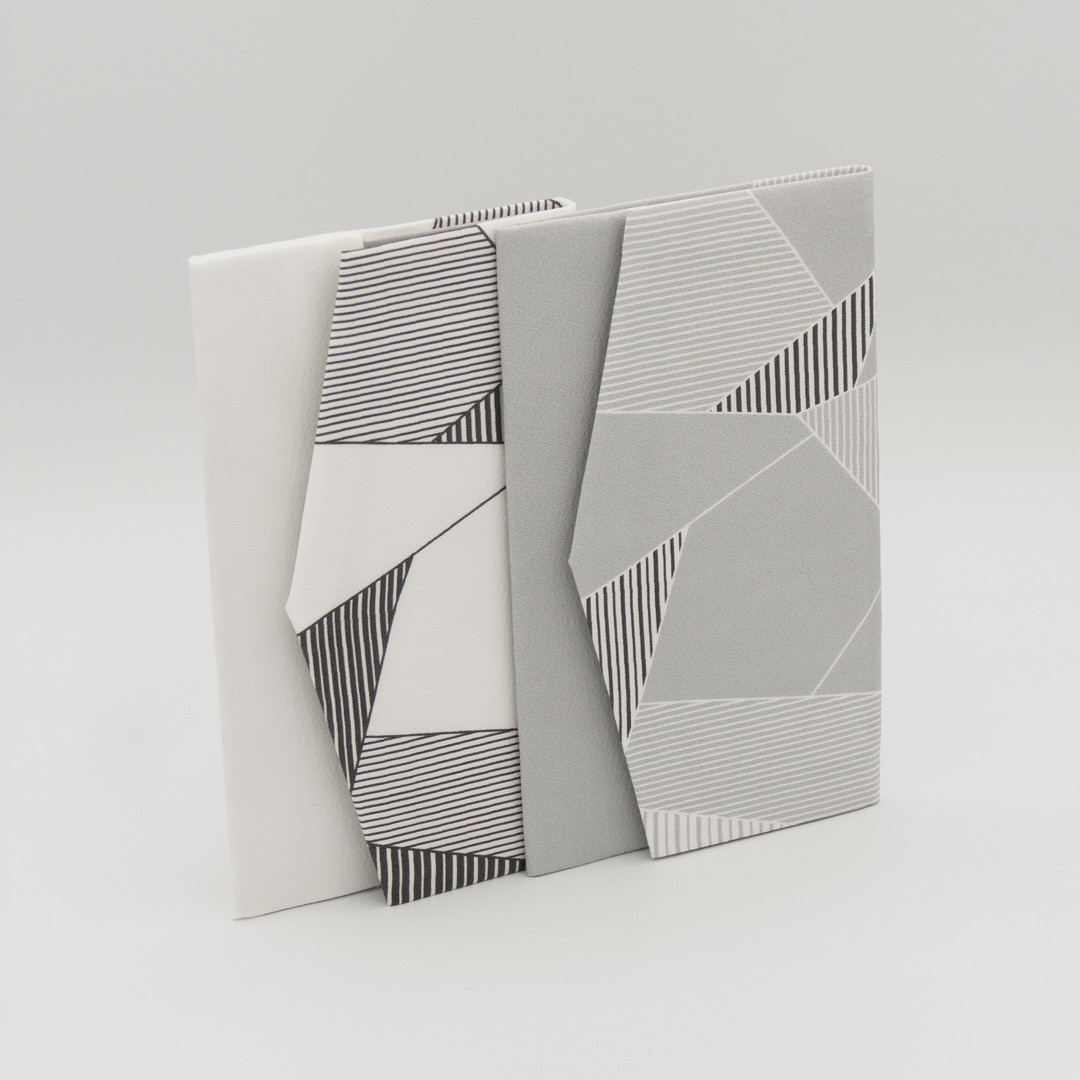 京友禅　金封袱紗（ふくさ）『ONE TONE』　氷割　モノトーン