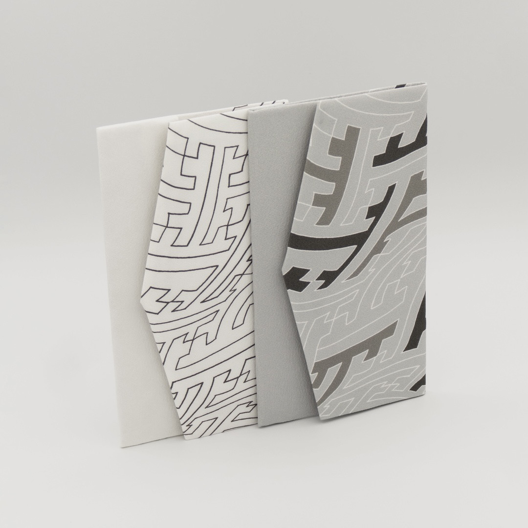 京友禅　金封袱紗（ふくさ）『ONE TONE』　紗綾型　モノトーン