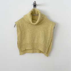 手編み機による　Rosie Cotton Silk Sweater 2枚目の画像