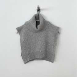 手編み機による　Rosie Cotton Silk Sweater 1枚目の画像