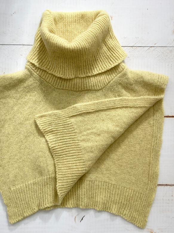 手編み機による　Rosie Cotton Silk Sweater 6枚目の画像