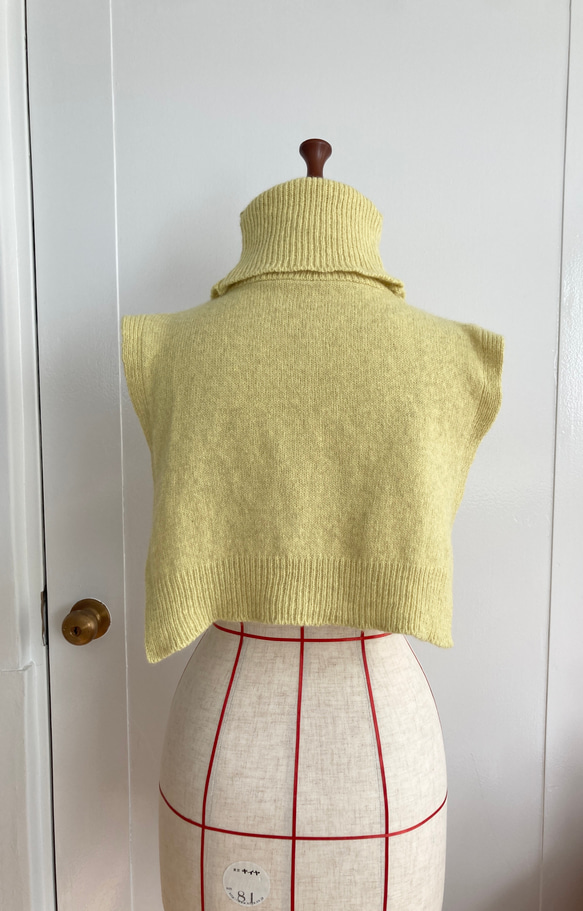 手編み機による　Rosie Cotton Silk Sweater 9枚目の画像