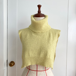 手編み機による　Rosie Cotton Silk Sweater 7枚目の画像