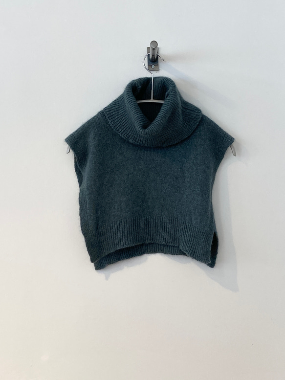 手編み機による　Rosie Cotton Silk Sweater 3枚目の画像