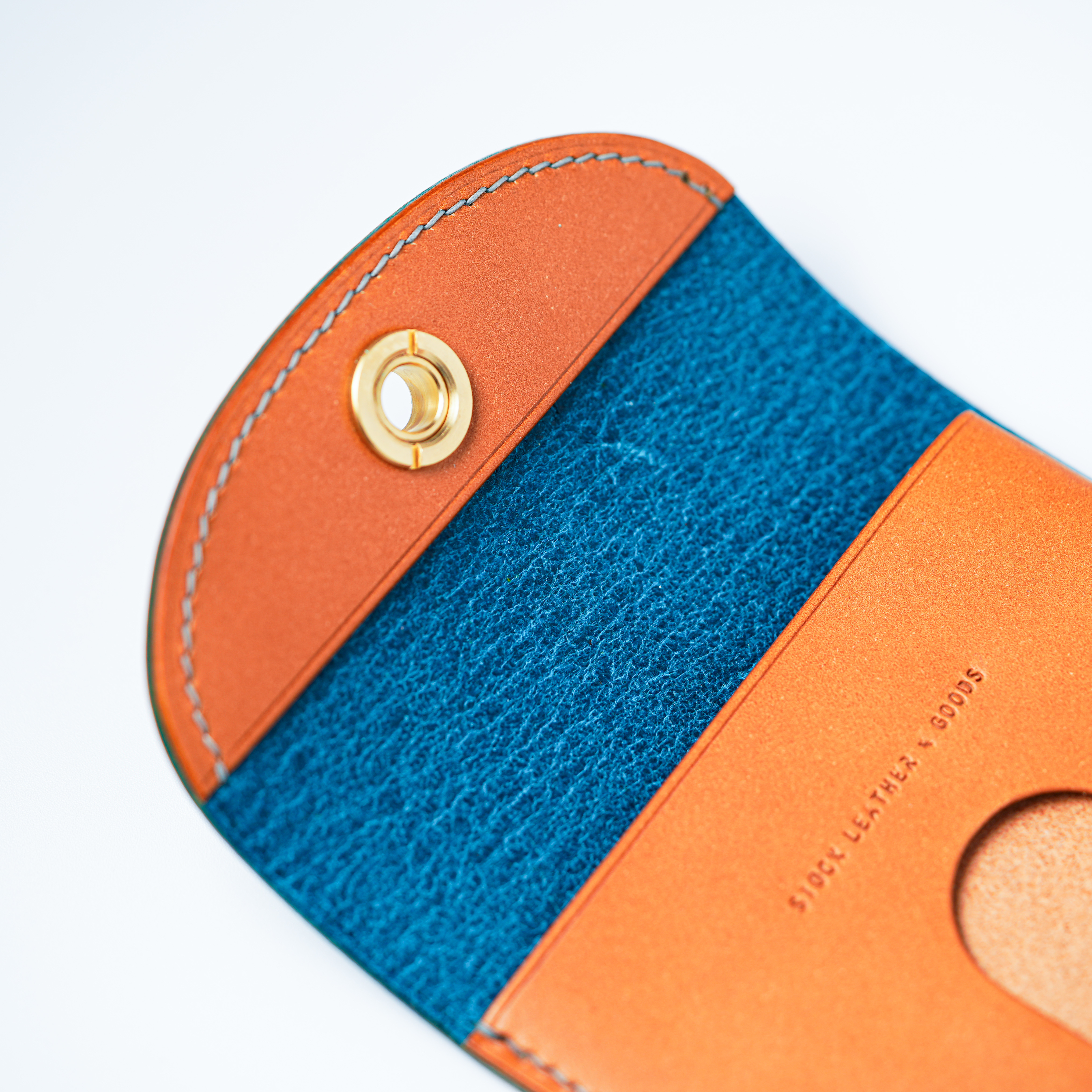 flap mini wallet [ MARGOT FOG / Turchese ] オコシ金具 ver. ミニ財布