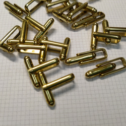 真鍮無垢　カフスパーツ　１０セット　CUFFLINKS 4枚目の画像