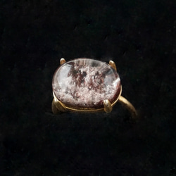 【一点物】レッド ガーデンクォーツ リング 【クーポンあり】 フリーサイズ SILVER925製 天然石 指輪 2枚目の画像