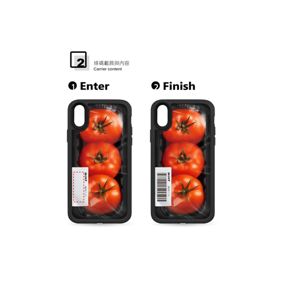 iPhone 15/14/13/12/11/SE3 番茄來了 磨砂手感 防摔手機殼 第8張的照片