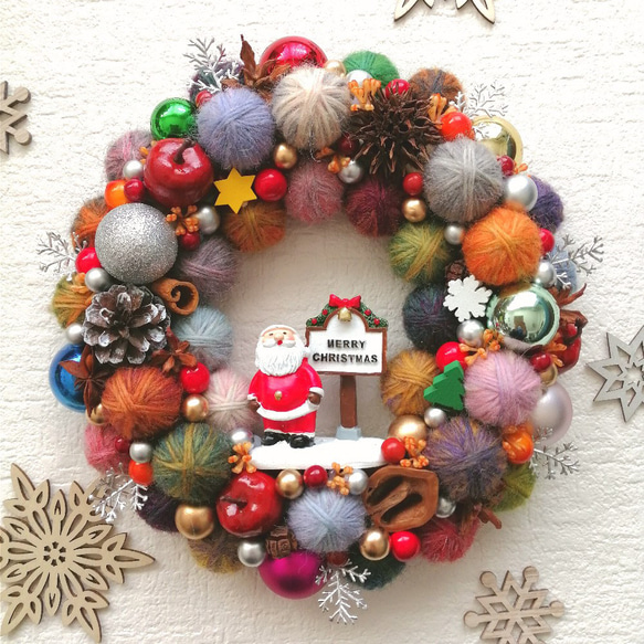 ちゃき/毛糸玉/クリスマスリース/クリスマスツリー ちゃき/毛糸玉/クリスマスリース/クリスマスツリー ちゃき/毛糸玉