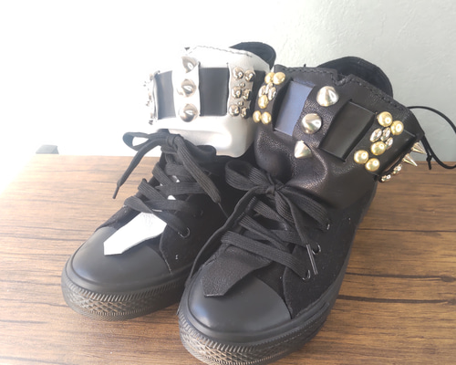 ✴︎NO NAME✴︎ ブラック ハイカットスニーカー 新品タグ付36