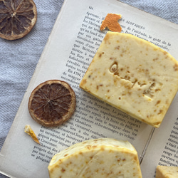 【SALE】温州みかんの石鹸　蜜柑石鹸　Mandarine Soap ハンドメイド石鹸　雑貨石鹸　【1個】 4枚目の画像