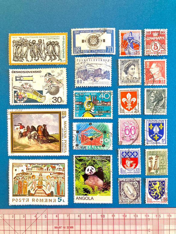 ＊.。海外の美しいヴィンテージ切手.。＊60枚アソートセットG 8枚目の画像