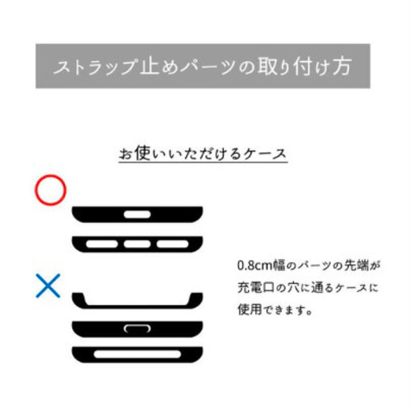 【ワッペンなし】ハンドメイドファミリアチェックさくらんぼチャーム付き合皮スマホストラップショルダーストラップ 5枚目の画像