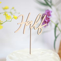 【送料無料】1 Half Birthday ハーフバースデー ケーキトッパー お祝い 誕生日 誕生日ケーキ 2枚目の画像