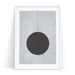 北欧ポスター【minimal abstract】選べるデザイン　抽象画 北欧  モノトーン ジャパンディスタイル 6枚目の画像