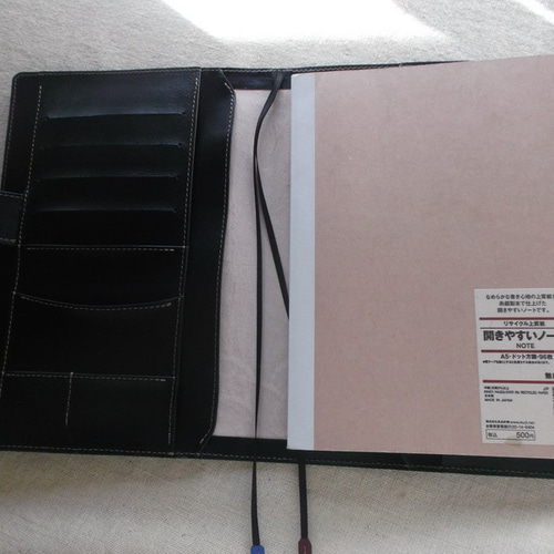 ほぼ日手帳カズン対応A5サイズ手帳カバーレザー刻印＆拭き染め