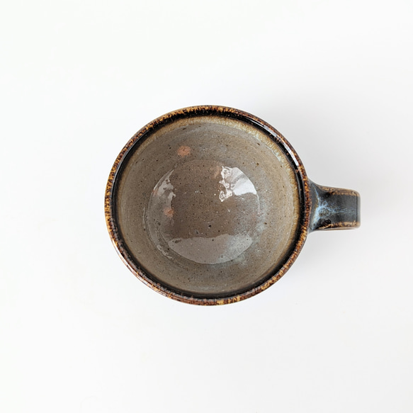 ディープブルーのコーヒーカップ&ソーサー　　 【手仕事　民藝　和　陶器】 6枚目の画像