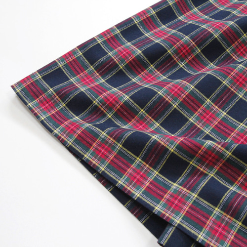 ヴェルメイユパーイエナ☆ロングスカート タータンチェック ブルー 36