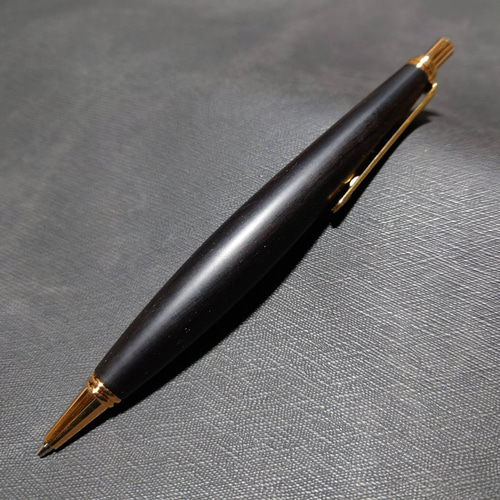 沖縄材 琉球黒檀 八重山黒木 ウッドシャープペンシル【送料