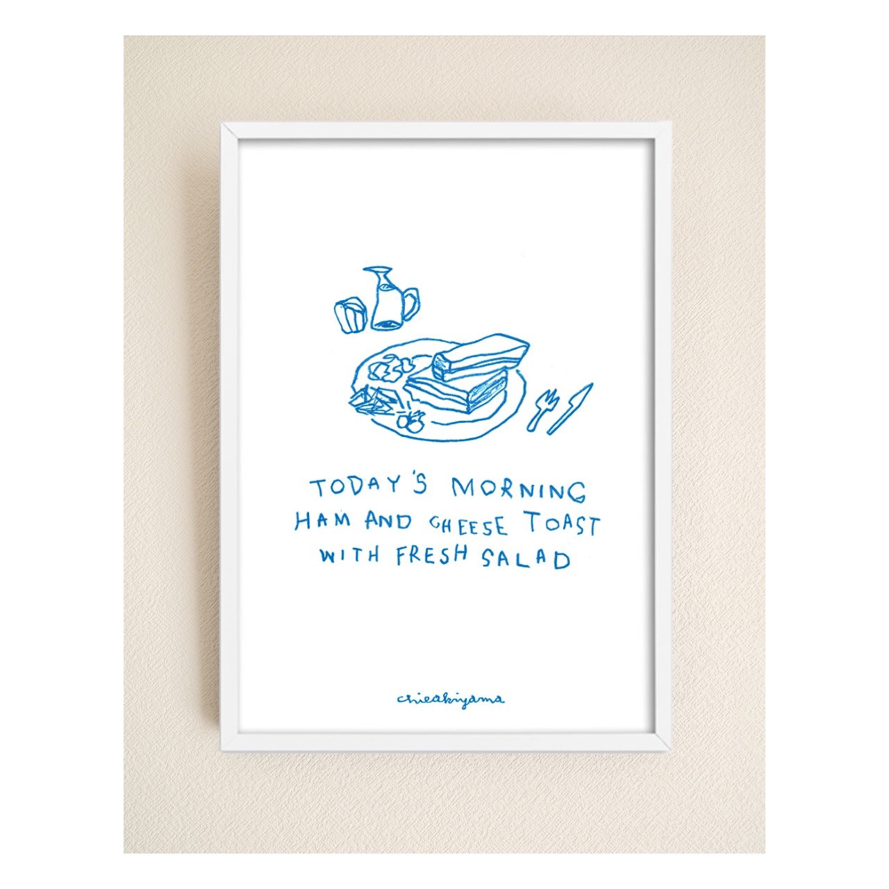 Art Poster / MORNING / A2サイズ 額装込み　ポスター　カフェ