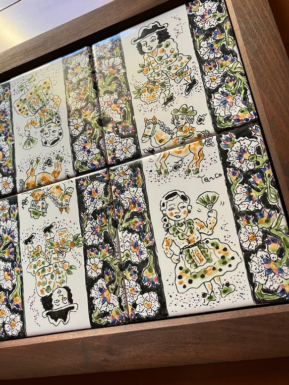 《送料無料》スペインタイルアート～アトリエターコのHENBITOシリーズ～「黒紋様」 《送料無料》スペインタイルアート～アトリエターコのHENBITOシリーズ～「黒紋様」 《送料無料》スペインタイルアート～アトリエターコのHENBITOシリーズ～「黒紋様」 FKP1409844882(10725円)