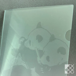 パンダのA5クリアファイル２枚セット【RinRon】 4枚目の画像