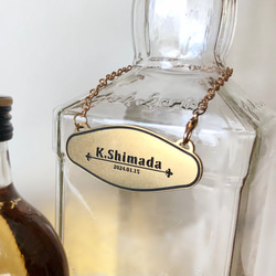 ボトルキープタグ イカリ型 54個 貼り替えシール付き タグ ボトル