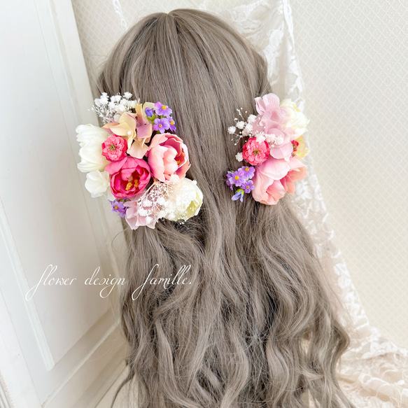new.071.ふわっと優しいピンクグラデーションチューリップの髪 new.071.ふわっと優しいピンクグラデーションチューリップの髪