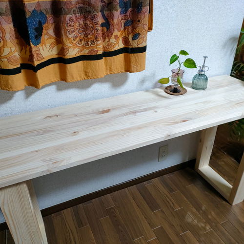 140×45×70 カウンターテーブル・ウッドレッグ《ナチュラル