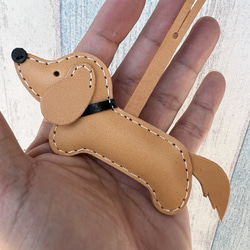 Leatherprince手作りレザー}台湾MIT黒かわいいシュナウザー