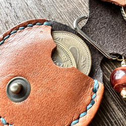 "Red Tiger Eye Talisman Leather Coin Case"【お守りレザーコインケース】 9枚目の画像