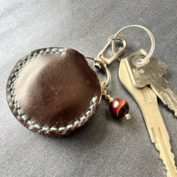 "Red Tiger Eye Talisman Leather Coin Case"【お守りレザーコインケース】 11枚目の画像