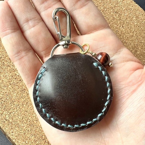 "Red Tiger Eye Talisman Leather Coin Case"【お守りレザーコインケース】 4枚目の画像