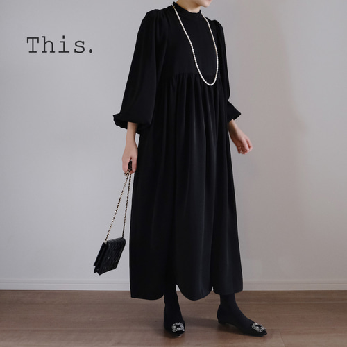 This.】袖口ふんわり上品春ワンピ【入園・入学準備にも！】フォーマル