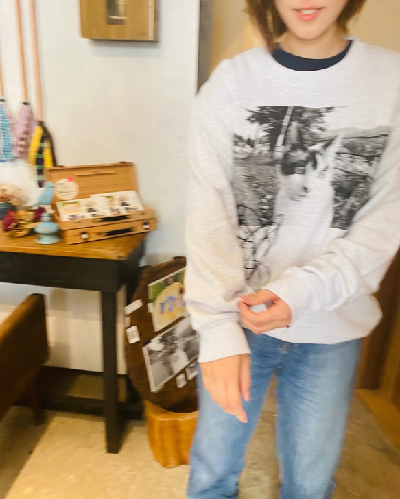 【受注発注商品】2023/koten/crew neck sweat/ tama 7枚目の画像