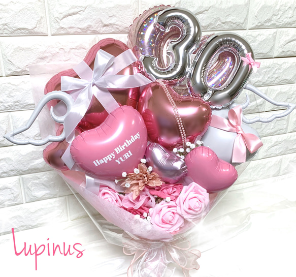 【^,,._.,,^様②】2/25バルーンブーケ 卒業式 成人式 推し活 誕生日 推し活】バルーンブーケ 2文字 卒業式 成人式 アートフラワー バルーン