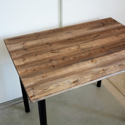 【7日以内発送】シンプルなダイニングテーブル《幅90ｘ奥行62cm》色:ダークブラウン 6枚目の画像