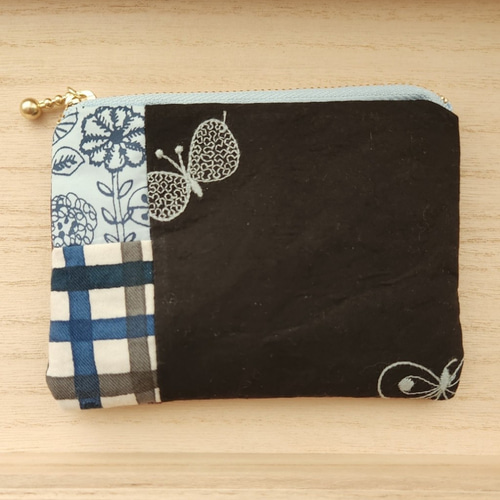 ミナペルホネン はぎれ パッチワークポーチ ちょうちょ ポーチ iro.to