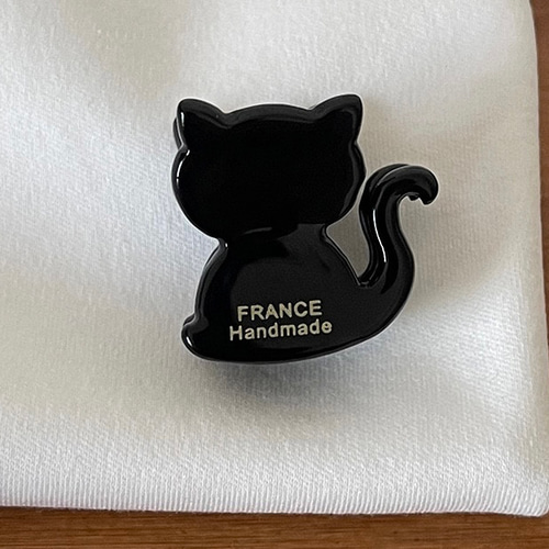 ぐでねこちゃんヘアクリップ ブルーベリー けったい